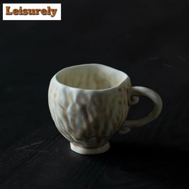Кофейная кружка Kiln Fambe Qingwu 150 мл, парные чашки с ручкой, кружка для послеобеденного чая, домашняяофисная чашка для воды, посуда для напитков, изделия ручной работы (art.: 3920d8541ecfe) - 3920d8541ecfe