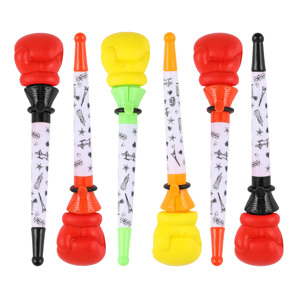 

6pcs Ballpoint Pens Convenient Durable Portable Students Stationery for Boys