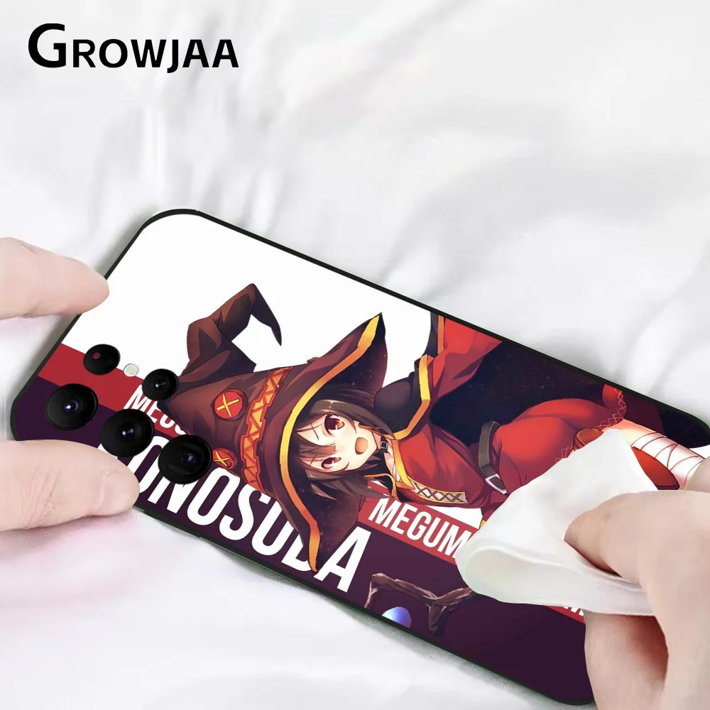 K-KonoSuba M-Megumin Чехол для телефона в стиле аниме Samsung Galaxy S24 Ultra S22 S23 S21 S20 5G Защитный