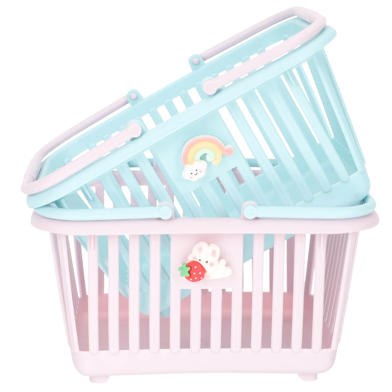 

Basket Storage Baskets Mini Cart Shopping Bin Bins Grocery Toy Organizing Shower Organizer Supermarket Crates Crate Home