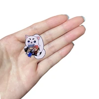 d0432 briefcase badges with anime pins japanese lapel pins for backpack brooches manga backpack badg anime accessories wholesale