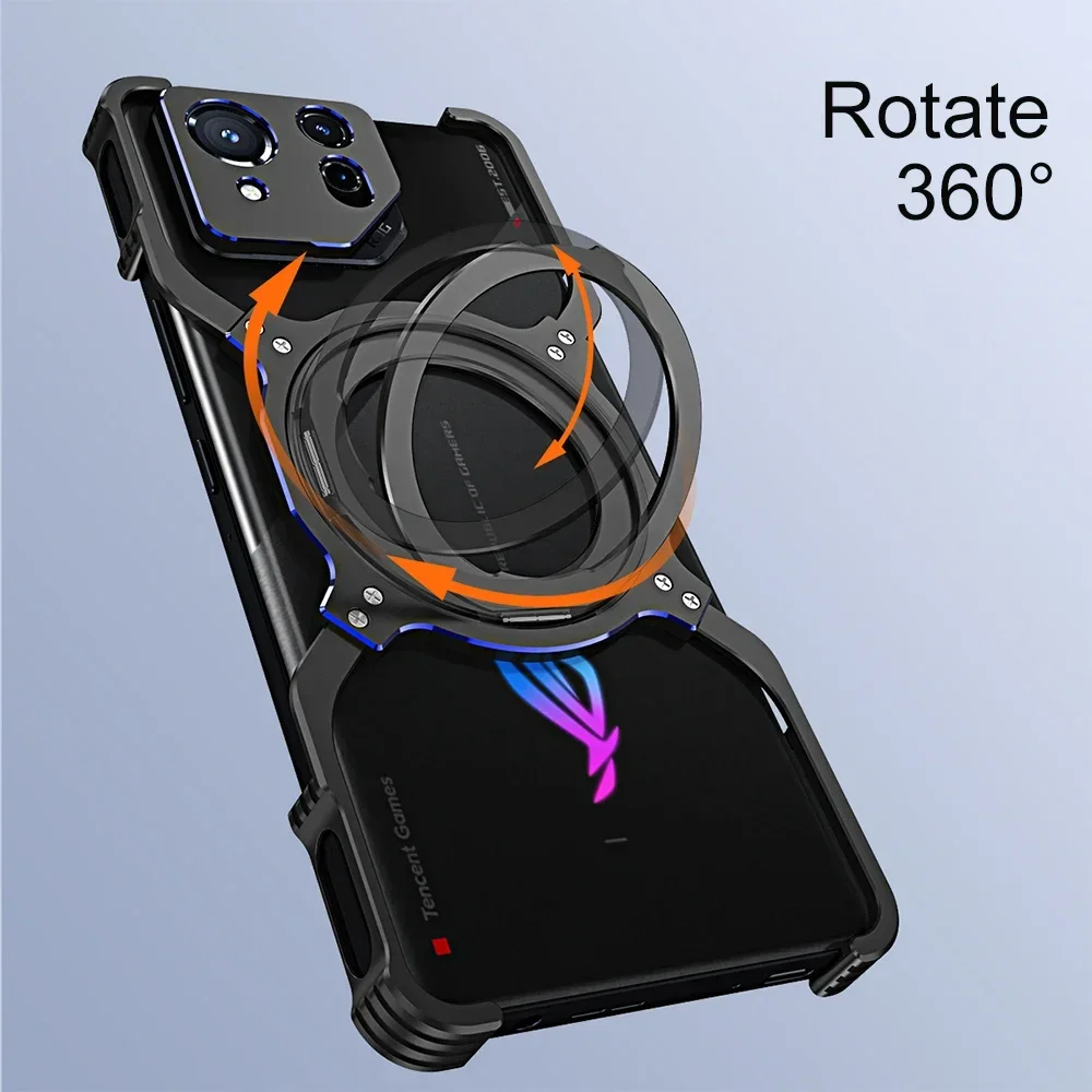 Металлический бампер для Asus ROG Phone 8 Pro светильник рамка без оправы встроенный