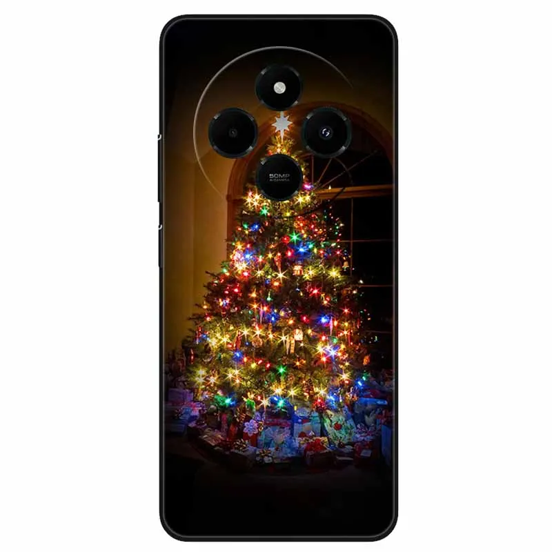 2024 рождественские чехлы для телефонов Xiaomi Redmi 14R защитный силиконовый чехол из