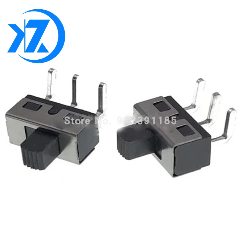 10 шт. Прямоугольный переключатель SS12D11 3PIN 1P2T ручка с высоким шагом 5 мм 4 7 слайдов
