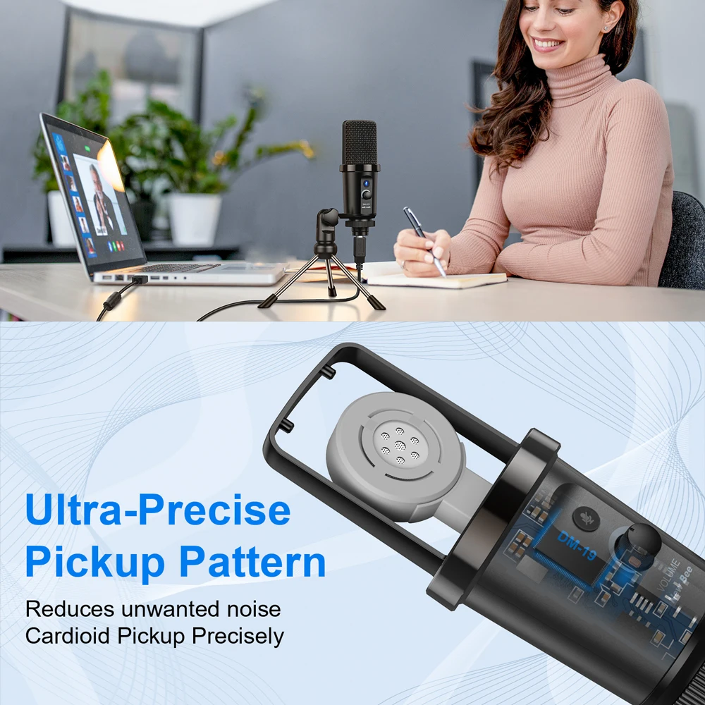Конденсаторный микрофон Bee DM19 для ПК USB-микрофон