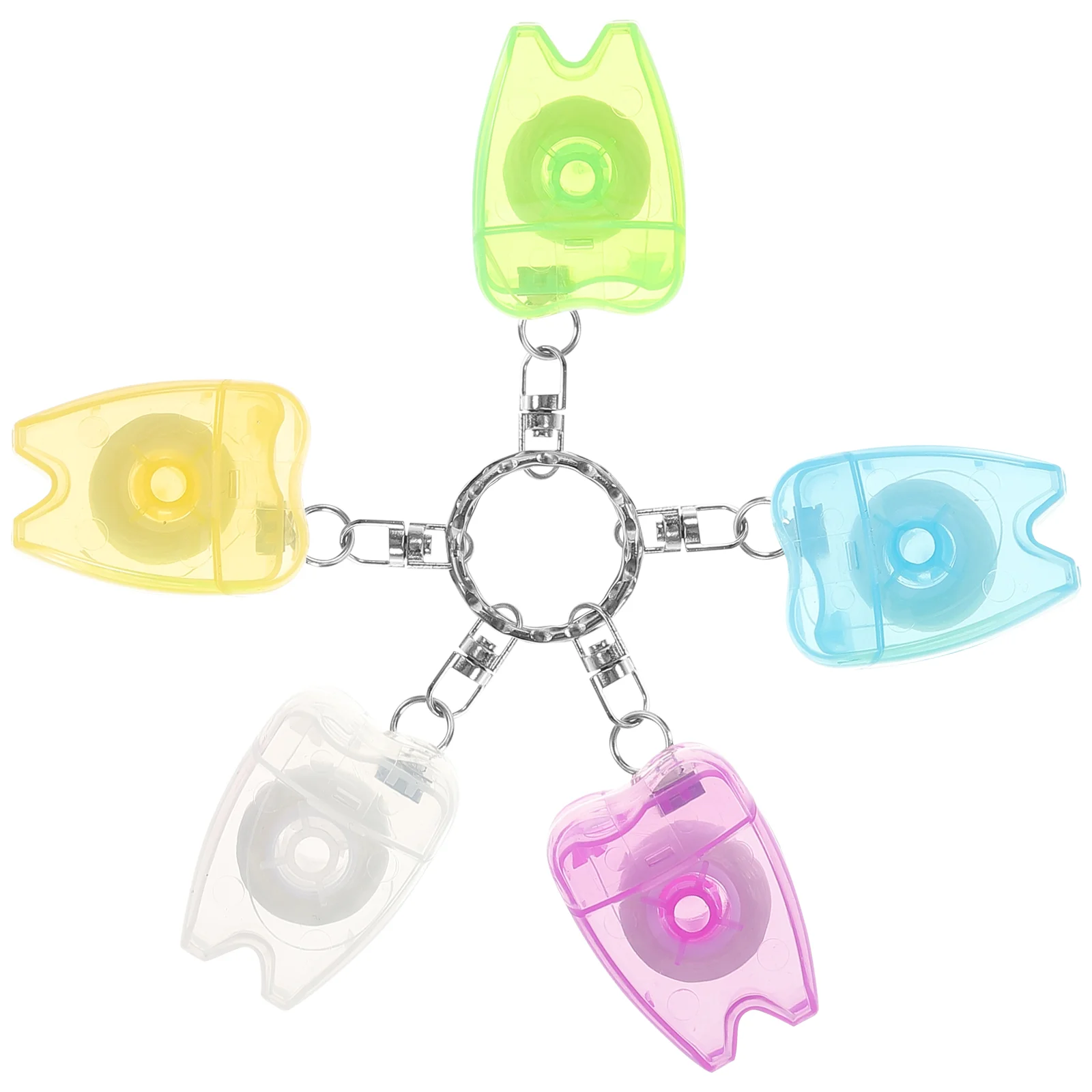 

5 шт., пластиковые зубочистки с нитью