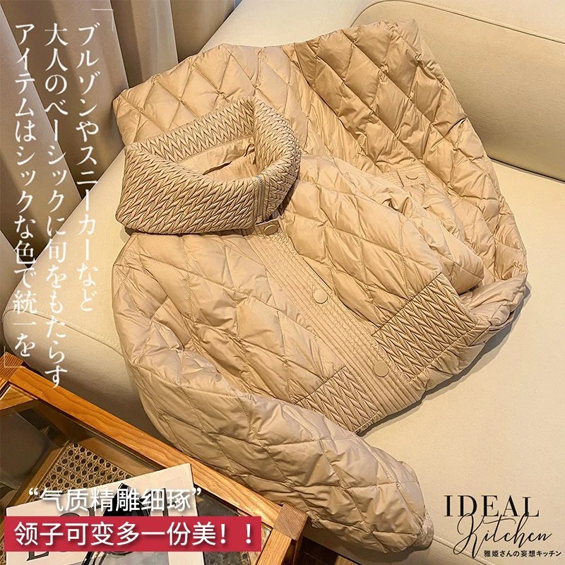 Fashion Design New Luxury Thin Long Coats  85%  White Duck Down  Casacos De Inverno Feminino 2022  Winter Jacket Women