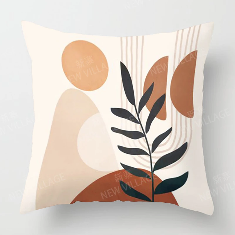 

Плюшевые чехлы для подушек Nordic Abstract Geometric