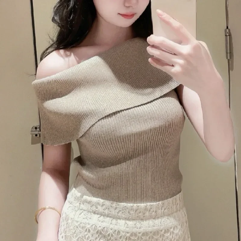 Женская одежда с воротником-лодочкой и открытыми плечами женская в японском