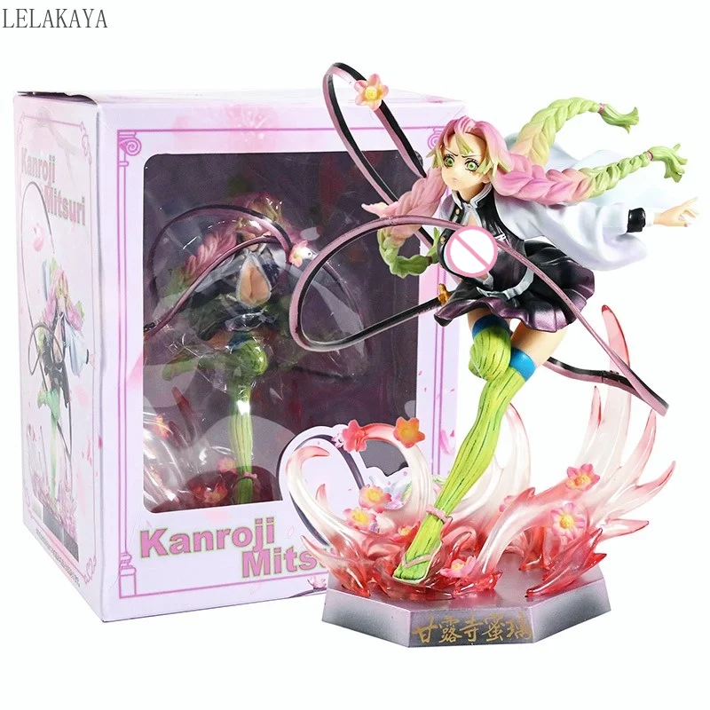 

Аниме игрушки Kanroji Mitsuri из ПВХ, экшн-фигурки, игрушки-модели, японская коллекция, Рождественские куклы, подарок, новинка, 22 см