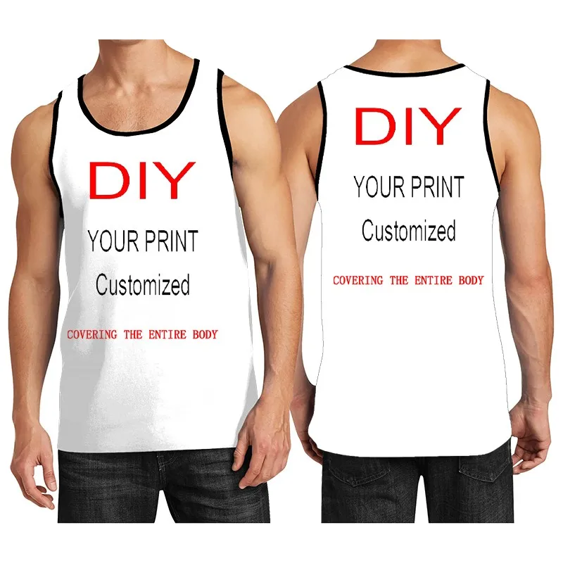 

3d Printed T-shirt, Private Customized Image, Free Design, Men's Children's Tank Top, Sports Thin Style, Fashion, Casual Street