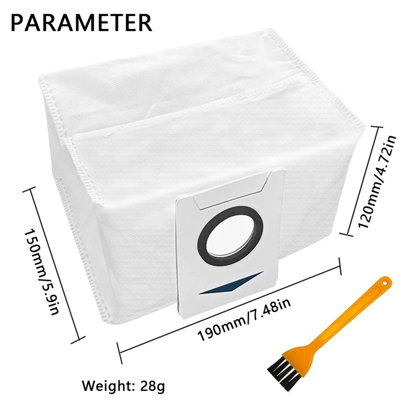 Мешок для пыли Ecovacs Deebot X1 Omni запасные части пылесоса большой емкости с щеткой