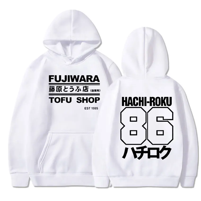 

Autumn Winter Men Hooded Fujiwara Takumi Tofu Shop Delivery AE86 Clothing y2k Woman Sweatshirt Anime Initial D Print Hoodie Tops