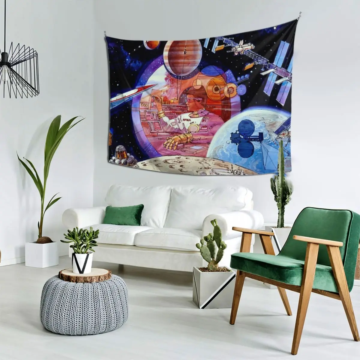 NASA ARC Ретро космический гобелен