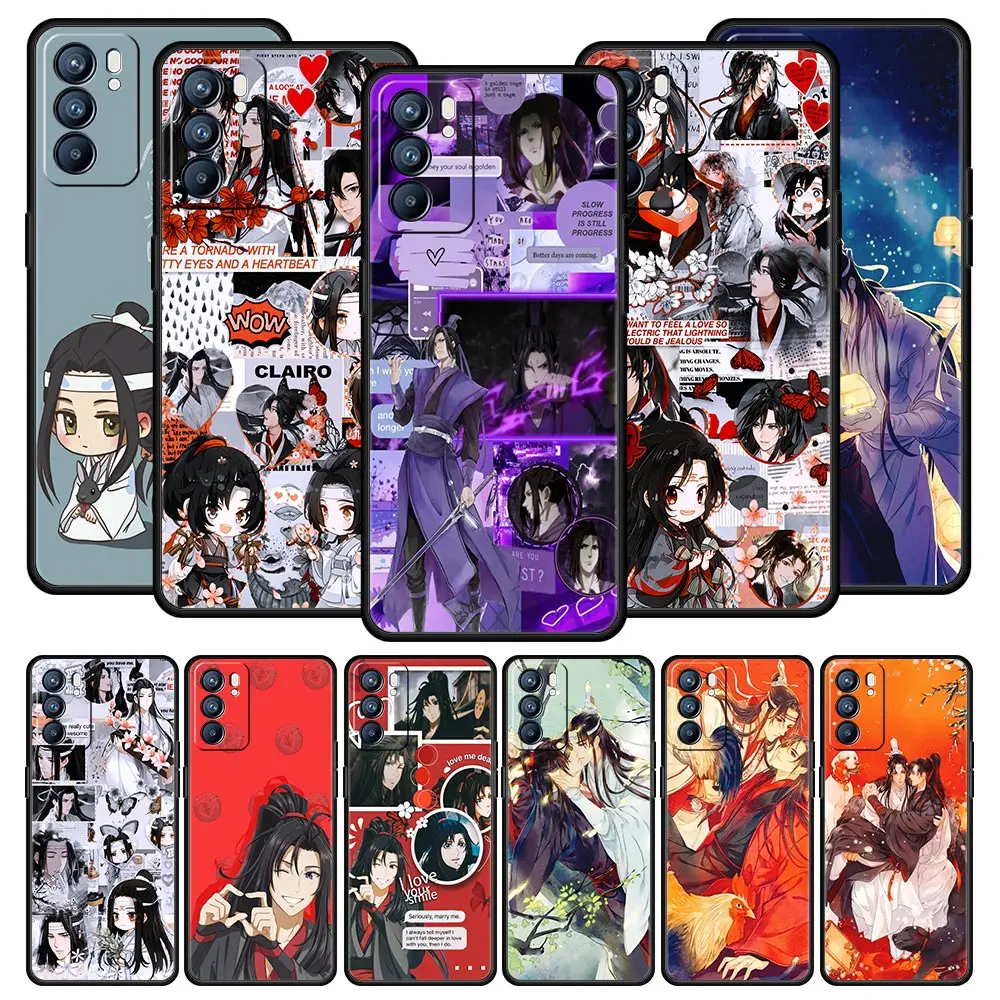 

Anime Mo Dao Zu Shi Case For OPPO A54 A53 A52 A16 A15 A74 A9 2020 A76 A95 A12 Reno7 SE Reno6 Z Find X5 Pro Plus 5G Phone Cover