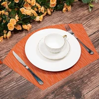 inyahome round pvc wedged table place mat woven vinyl heat resistant non slip placemats for outdoorindoor kitchen accessories