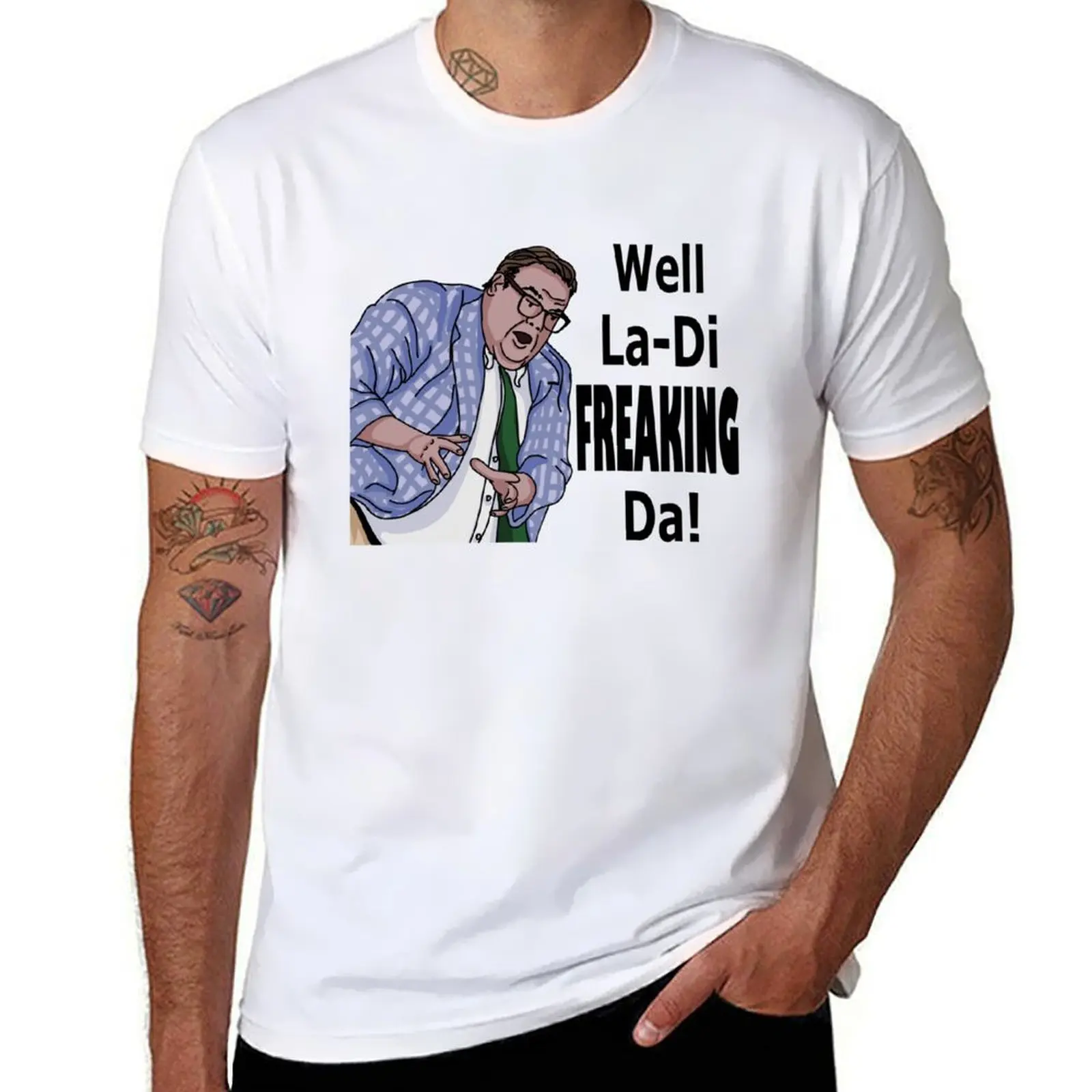 Фото (Crazy t-Shirt La-Di-Freaking-Da! Мужские рубашки оверсайз Hands) Рубашка из матового хлопка Foley t anime №1