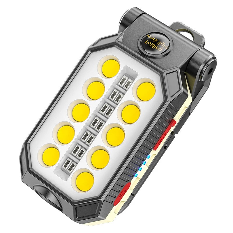 

Portable LED Flashlight Magnet Design Work Lamp USB Rechargeable COB Garage Car Repair Waterproof Camping Lantern Accessories