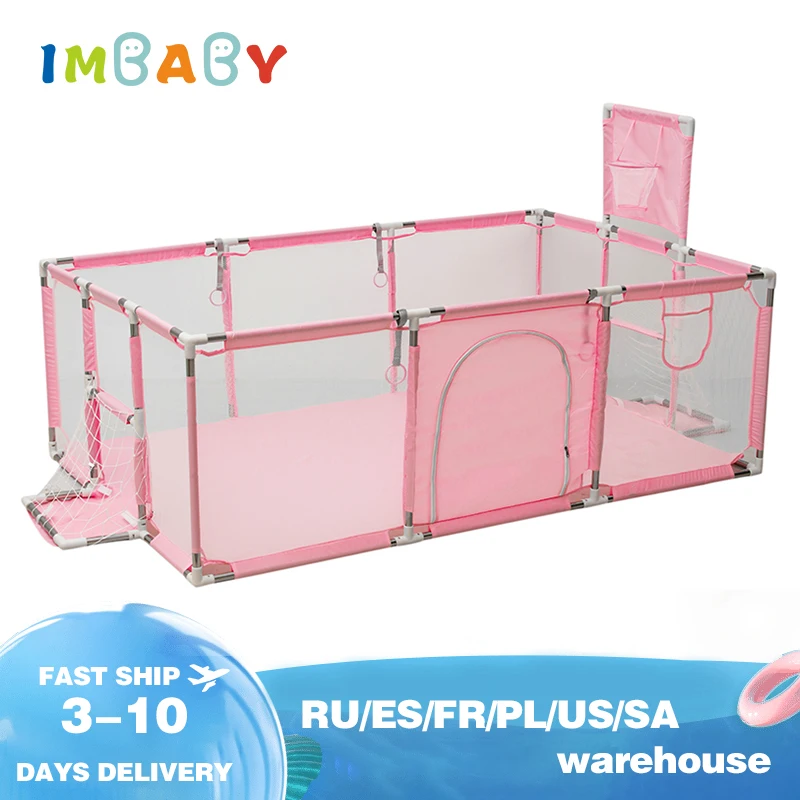 IMBABY Baby Playpen for 0-6 Years for Children Large Dry Pool Baby Playpen Safety Indoor Barriers Home Playground Park