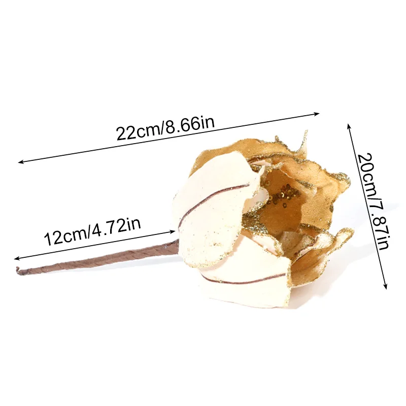 Искусственные рождественские цветы Poinsettia
