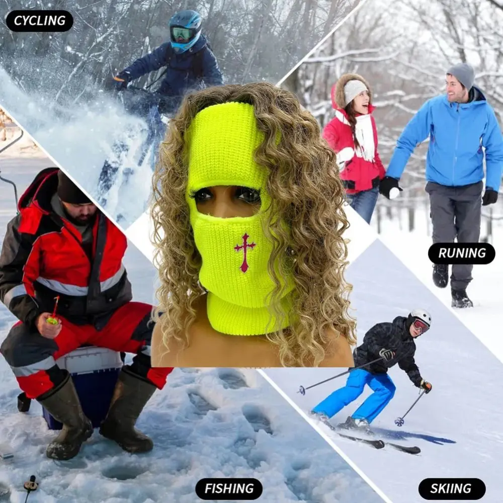 Трикотажная шляпа с вышивкой трикотажная ветрозащитная Женская Обложка для