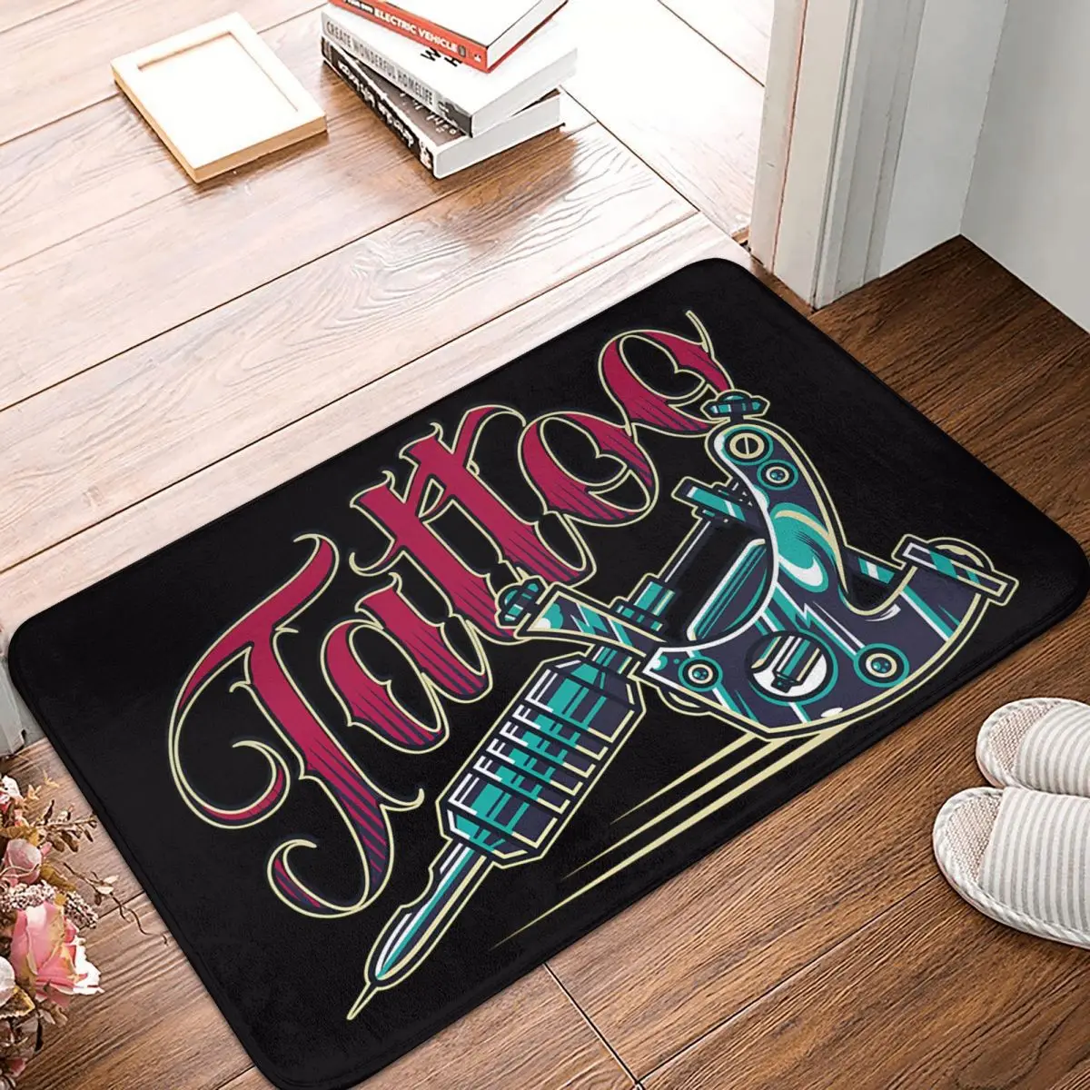 Тату-машина 40x60 см Ковер Полиэстеровые напольные коврики Модные