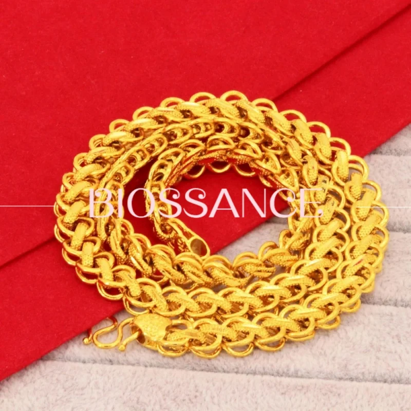 BIOSSANCE Новая модная высококачественная медная позолоченная цепочка из киля 8 мм 10