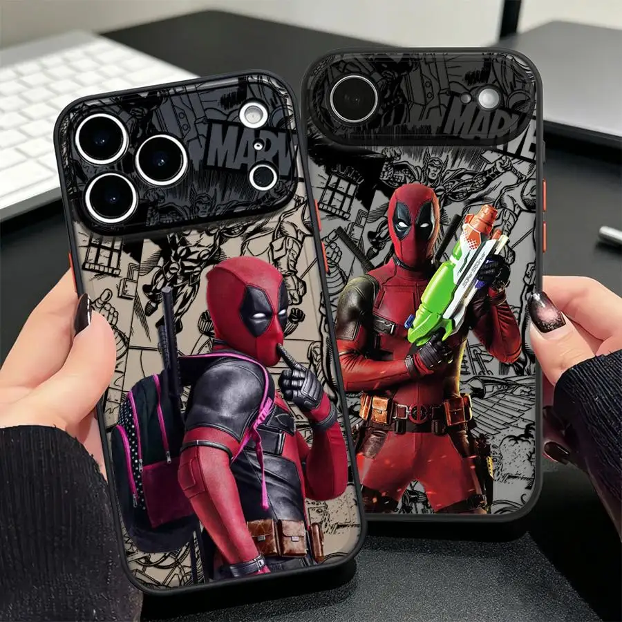 Фото Чехол-накладка Funda Back для iPhone 17 Pro Max 14 16 Plus 12 13 Mini 17e 11 15 XS XR Air 7 8 SE Deadpool Love №2