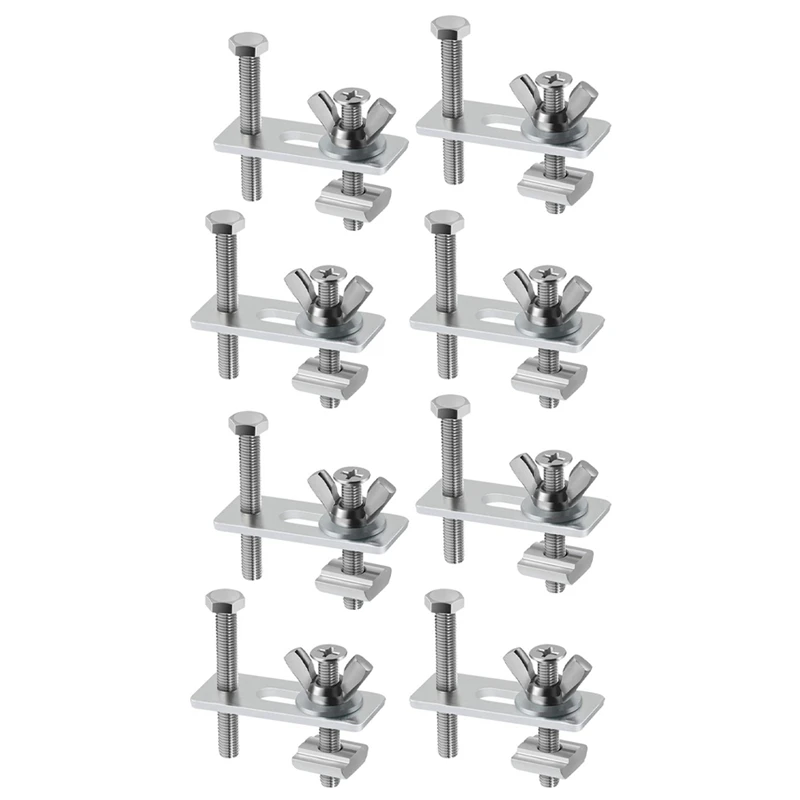 

8 Pack T-Track Clamp,Mini T Track Hold Down Clamps Kit Compatible With 3018-PRO,3018-Prover,1810-PRO CNC Router Machine