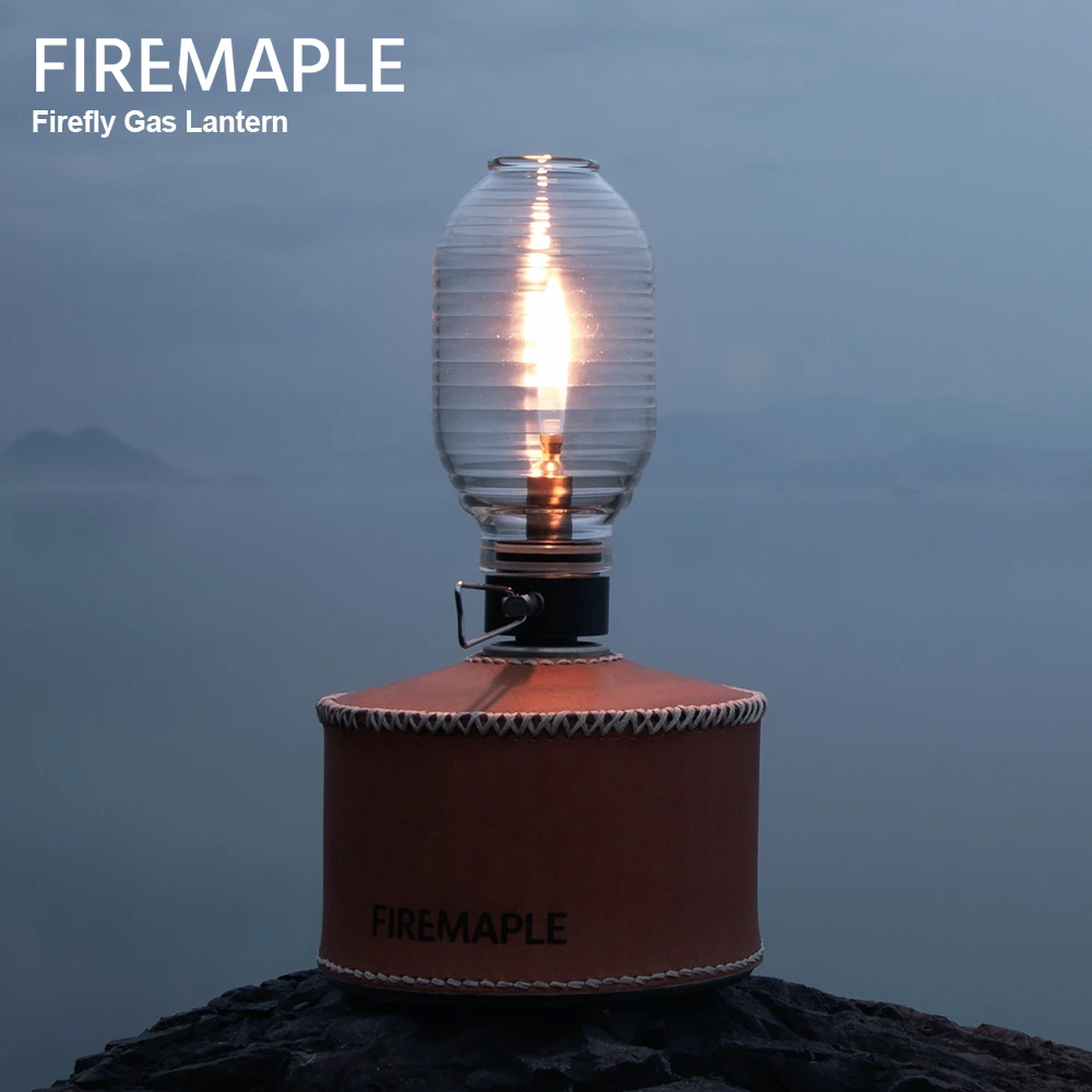 Fire-Maple Firefly Camping Gas โคมไฟปรับความสว่าง Camping โคมไฟไม่มี Mantles ที่จำเป็นแบบพกพากลางแจ้งโคมไฟแก๊สโคมไฟ