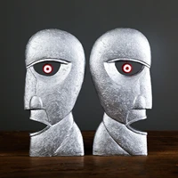 fridge magnet metal heads resin statue crafts handmade home ornaments for office store decors decorations wo