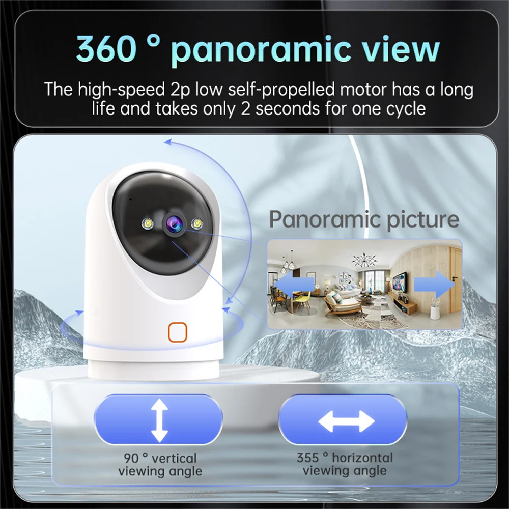 

3mp Remote Monitor Motion Detection Alert Hdri Ultra Clear Visual Presentation Wireless Camera P2p Intelligent Technology