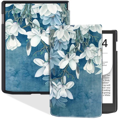 Тонкий чехол для 7,8 "электронной книги PocketBook InkPad Color 2/Color 3/InkPad 4 e-Reader-легкий смарт-чехол из искусственной кожи с автоматическим переходом в спящий режим/Пробуждение