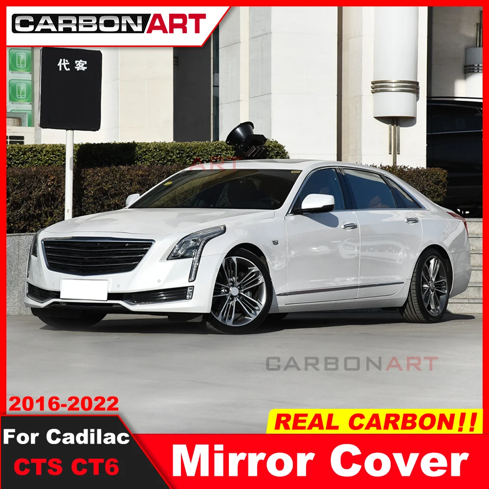 

100% real Carbon fiber mirror cover for cadillac CTS CT6 2016-2022 carbon View Mirror Cover Caps for cadillac CTS CT6 2016-2022