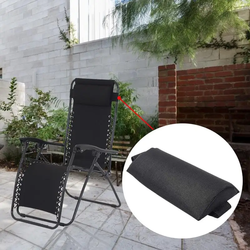 With Headrest & Pillow Pad Perfect For Garden Backyard Picni