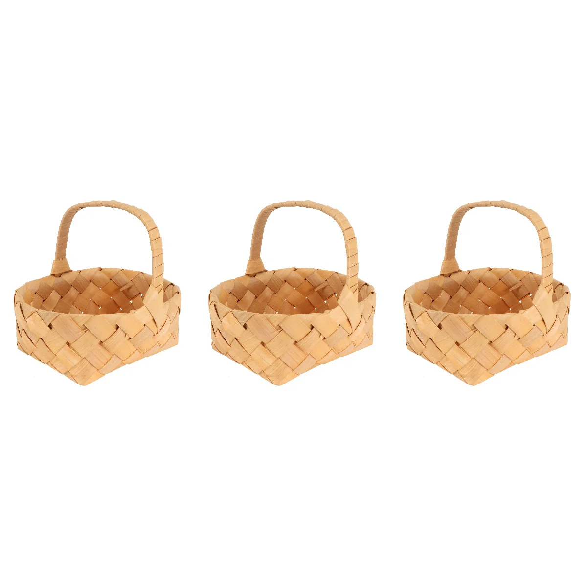 

Basket Storage Fruit Wood Container Party Handlecandy Woven Organizer Flower Baskets Wedding Farmhouse Centerpiece Favors