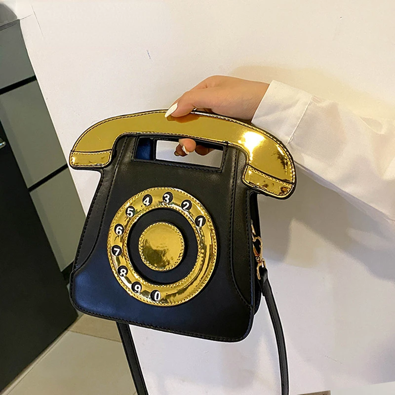 

Сумочка с имитацией телефона для молодых девушек, креативный дизайн, милая стильная сумка на плечо, модная кожаная женская сумка через плеч...
