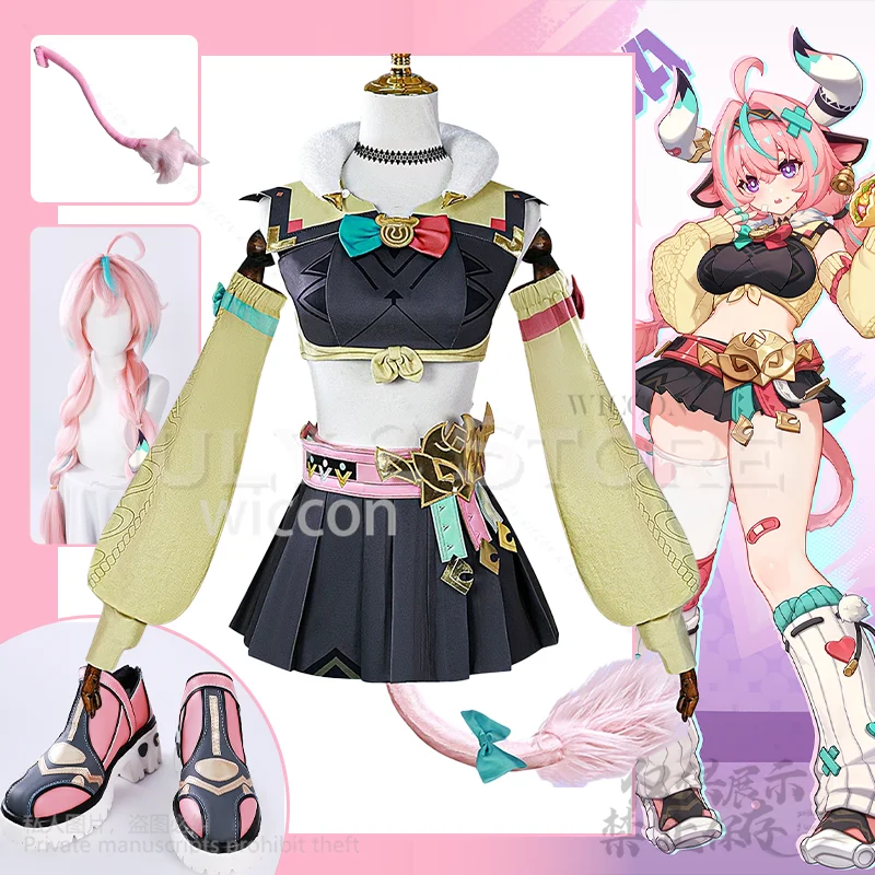 Фото Varesa Косплей Аниме Игра GENSHIN IMPACT Нижнее белье Сексуальный костюм Платье Jirai Kei Lolita Y2K Парики для девочек и женщин №2