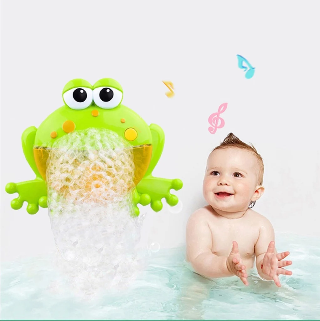 

Baby Bath Toys Bubble Crabs Music Kids Pool Swimming Bathtub Soap Machine Automatic Bubble Frog Dinourse Summer Children's Gifts