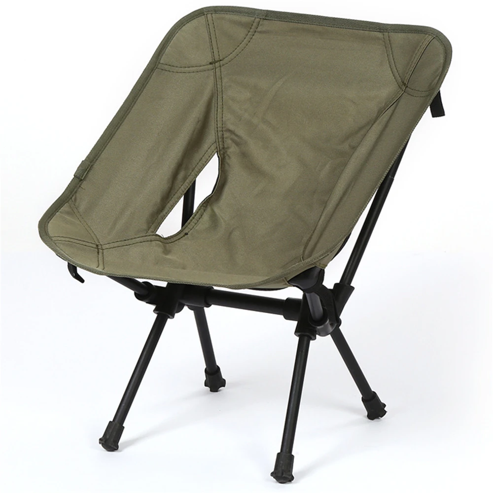 

Travel Folding Chair Ultralight Camping Chair Outdoor Portable Beach Chair Fishing Seat Tools Chair Aluminum Non-slip Moon Chair