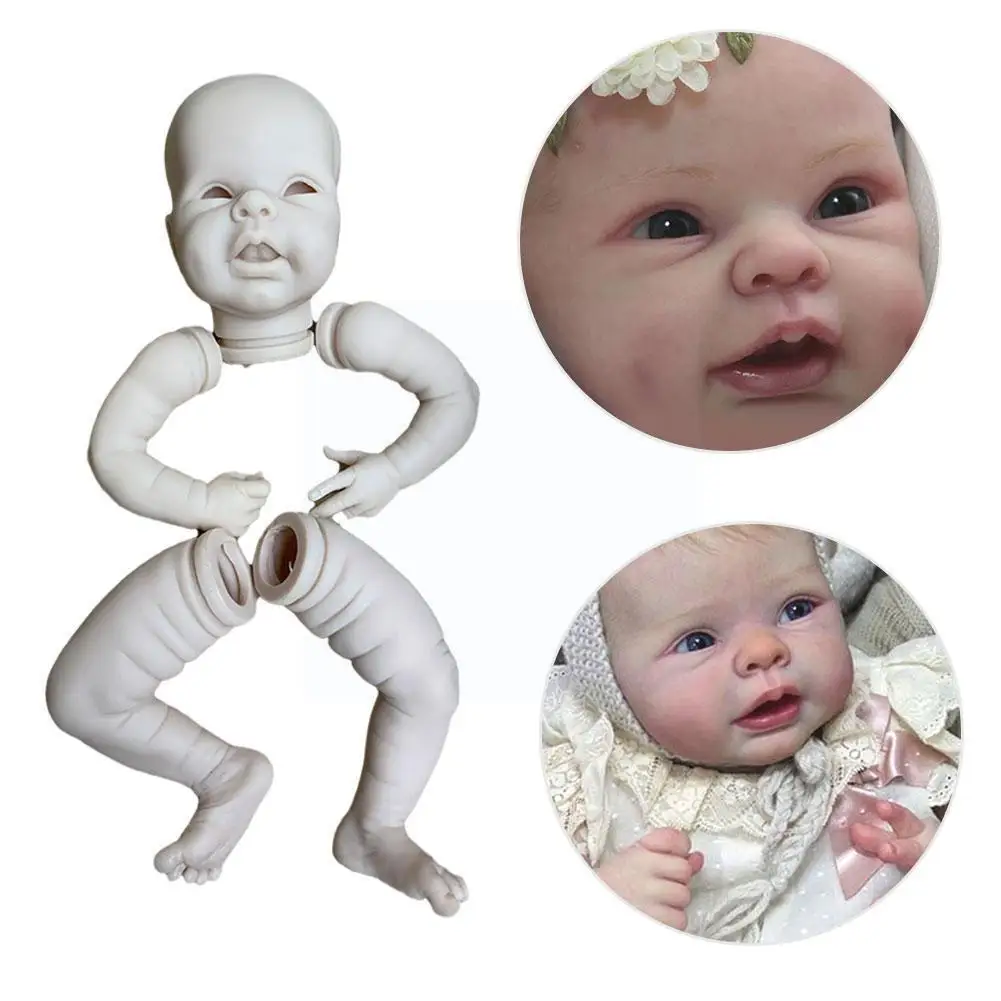 

22-inch Rebirth Kit Unassembled Kit Soft Rebirth Unpainted Kit Kit Vinyl Parts Blank Diy Toy S5m3