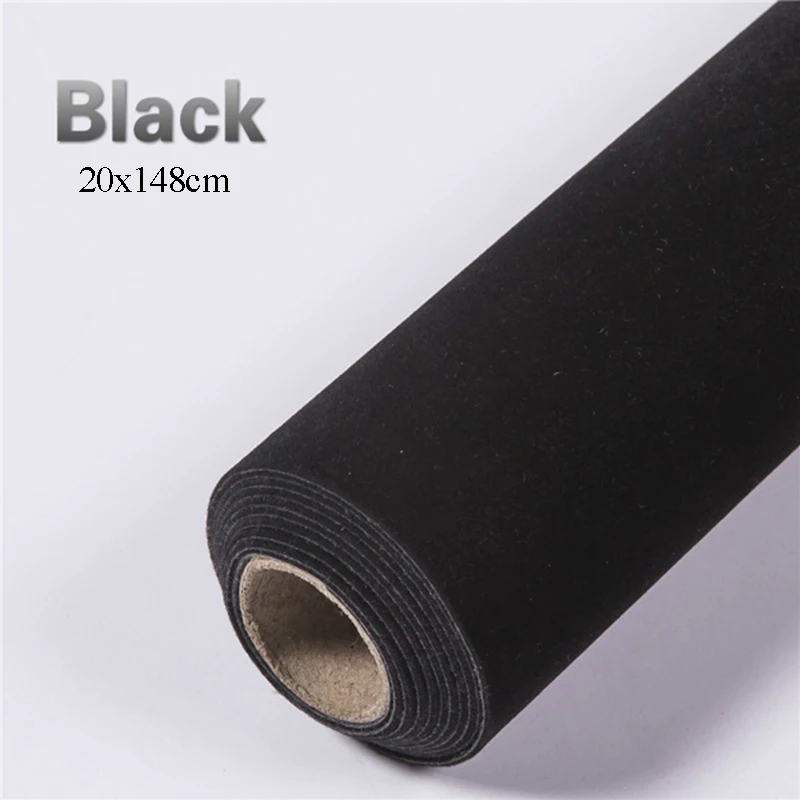 

Сделай Сам, автомобильный бархат, фланелевая ткань, самоклеящаяся клейкая декоративная наклейка для интерьера автомобиля, черный, серый, красный, Декор 20x148 см