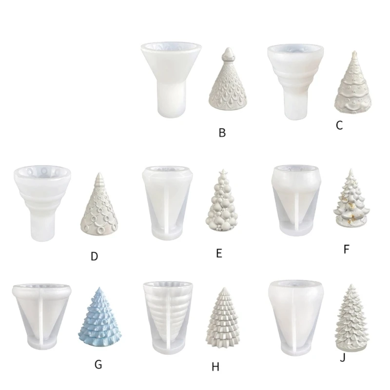 

Unique Geometric Wax Mould Jewelry Rack Silicone Casting Mold Christmas Tree Molds Gifts for DIY Enthusiast