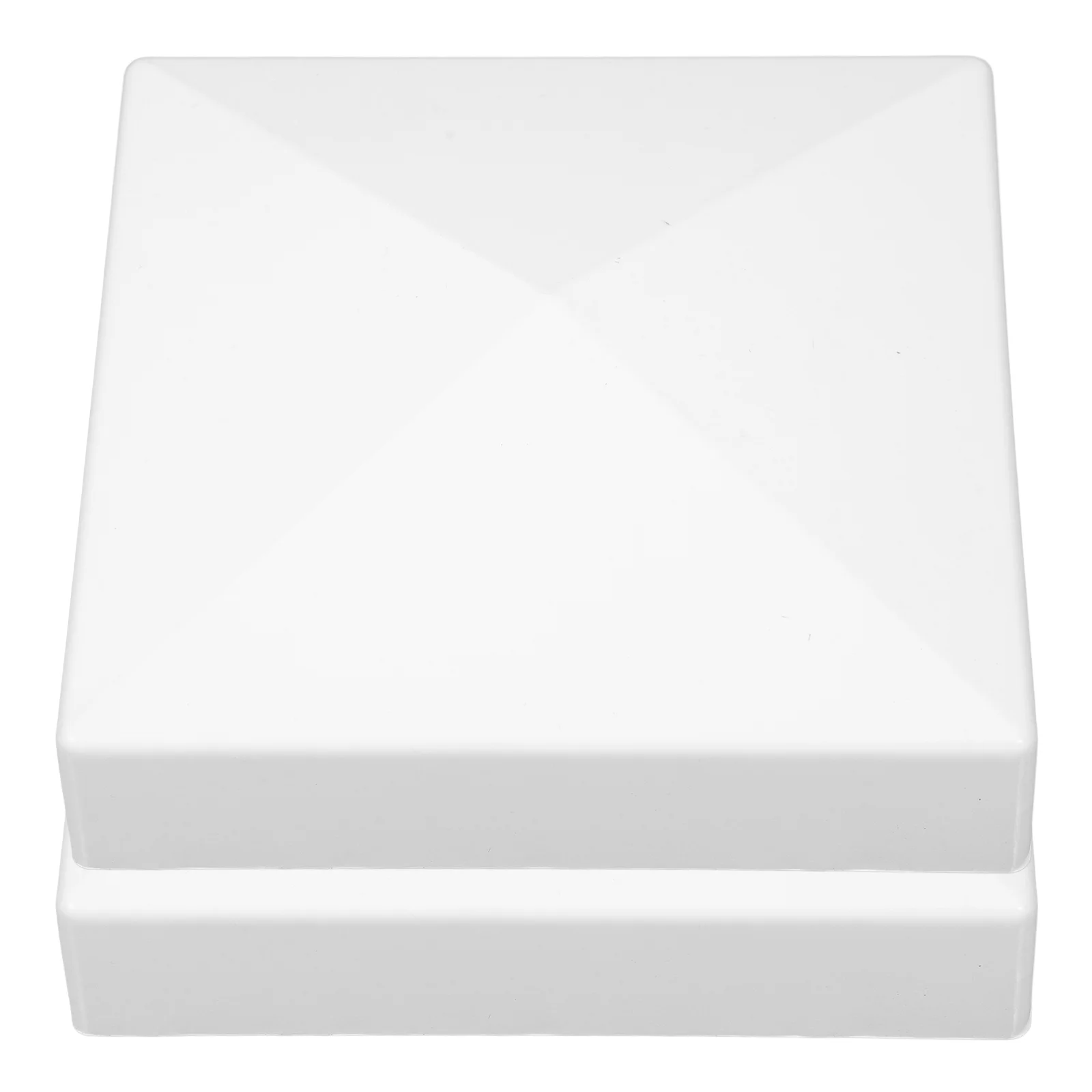 2 шт. белые колпачки для забора пирамиды палубы уличных заборных палуб почтовый