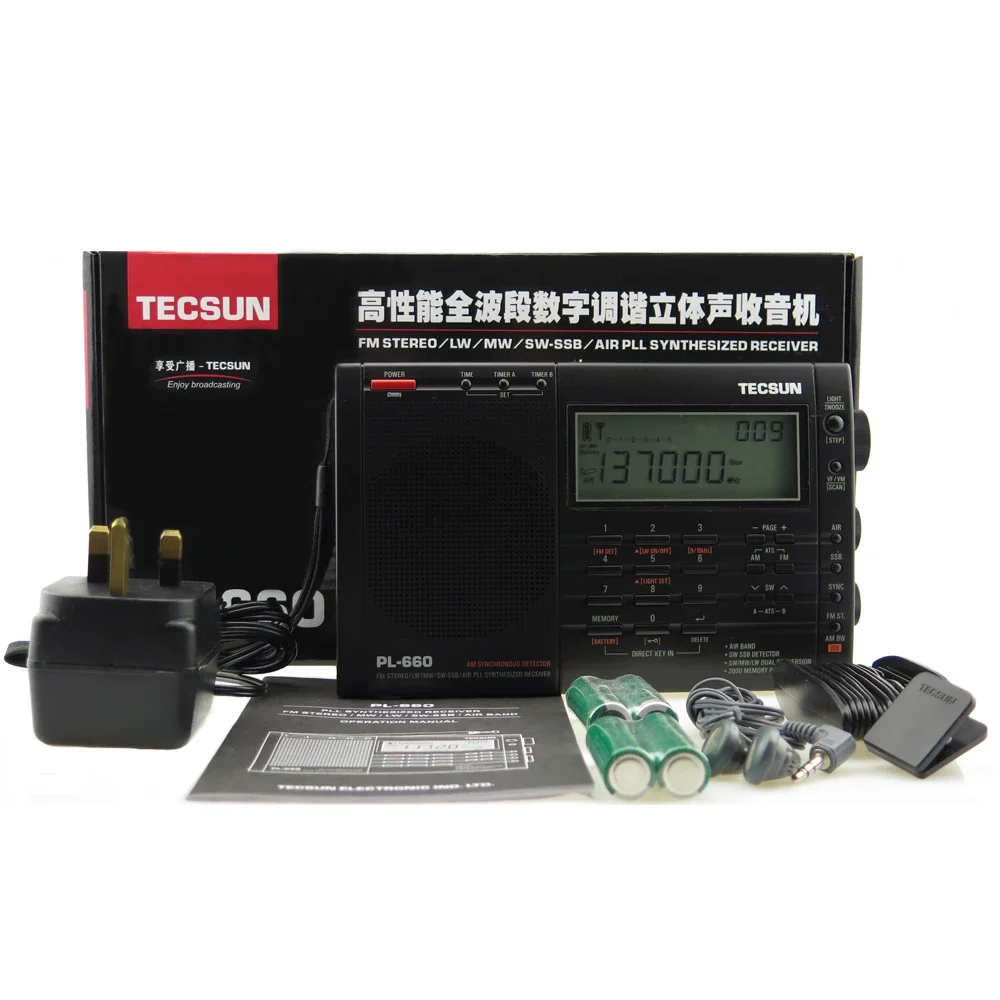 TECSUN PL-660 Портативное радио высокого качества с FM-стерео MW/LW/коротковолновым SSB