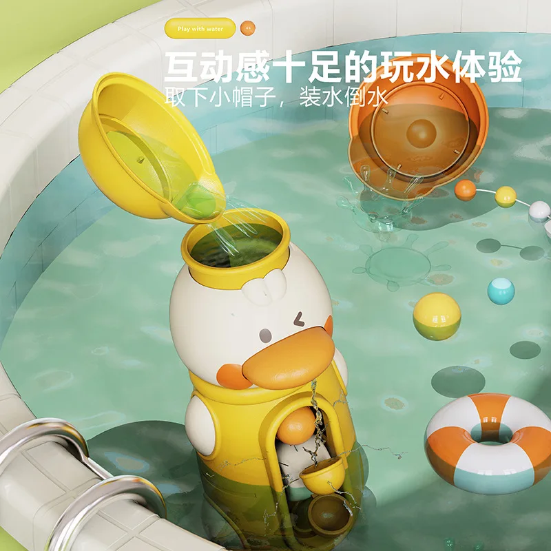 

Montessori Children Bath Toy Duck Baby Water Bathtub Toy for Boy 1 Year Kids Water Spray Swimming Pool Toy Games Child Beach Toy
