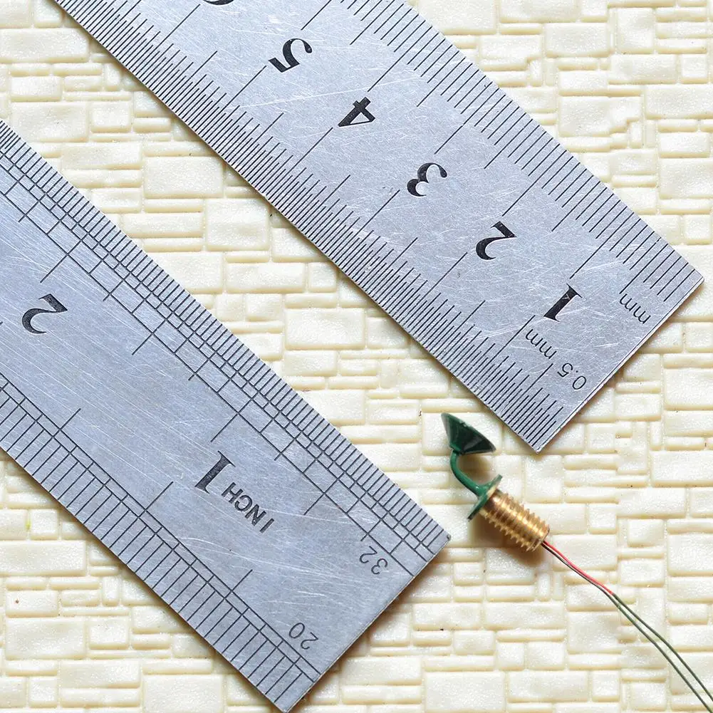 

10 OO/HO Масштаб, уличный кронштейн, модель светильника, настенный светильник, столб, светодиодный (1 см, 10 теплых фонарей + 10 резисторов)