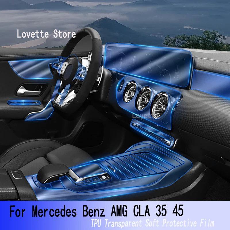 

Прозрачная ТПУ Защитная пленка для Benz AMG CLA 35 45(2020-2023)