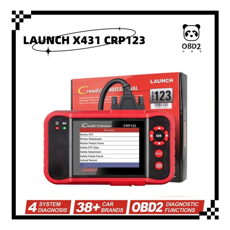 

LAUNCH X431 CRP123 OBD II Diagnostic Tools Auto OBD2 EOBD Scanner Check Engine ABS SRS Airbag AT Systems DIY Scanner Free Update