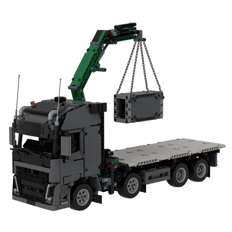 

MOC High-tech Goods Transport Engineering Car Building Blocks Set Vehicle Crane Truck Train Model Bricks Toys For Children Gifts